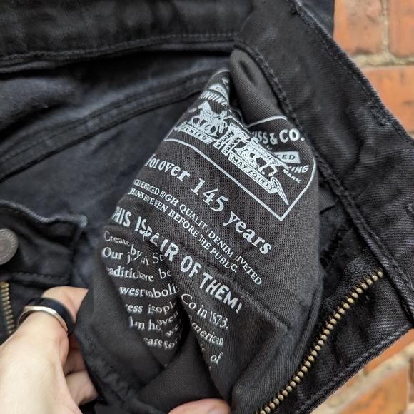 Levi's Premium Black Denim 511s W 32 L 34 - Picture 7 of 10